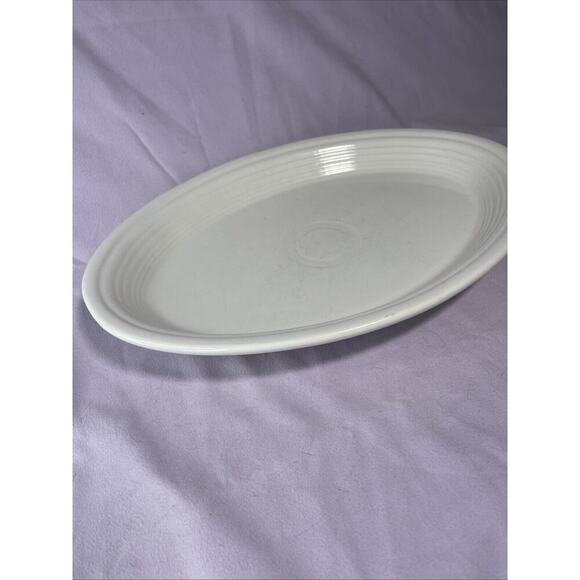 Homer Laughlin Fiesta® Original Ivory Large Oval 13" Platter - Picture 2 of 5